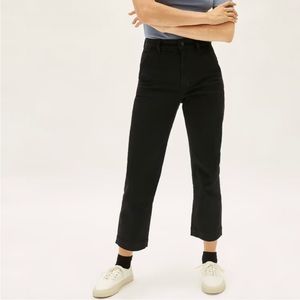 Everlane Black Straight Leg Crop 2/Short